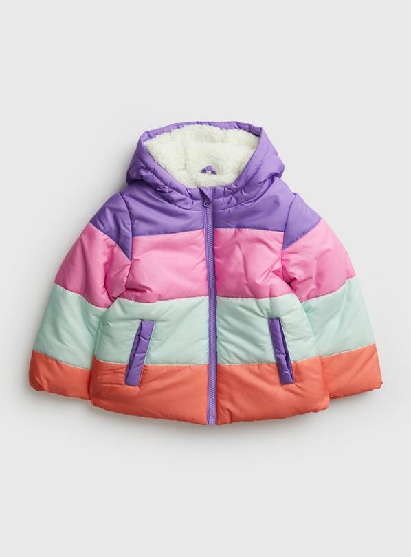 Buy Pastel Block Stripe Padded Jacket 1 1.5 years Coats and jackets Tu